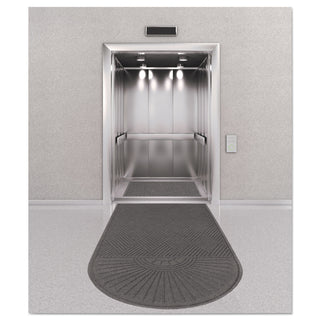 EcoGuard Diamond Floor Mat, Single Fan, 48 x 96, Charcoal - 