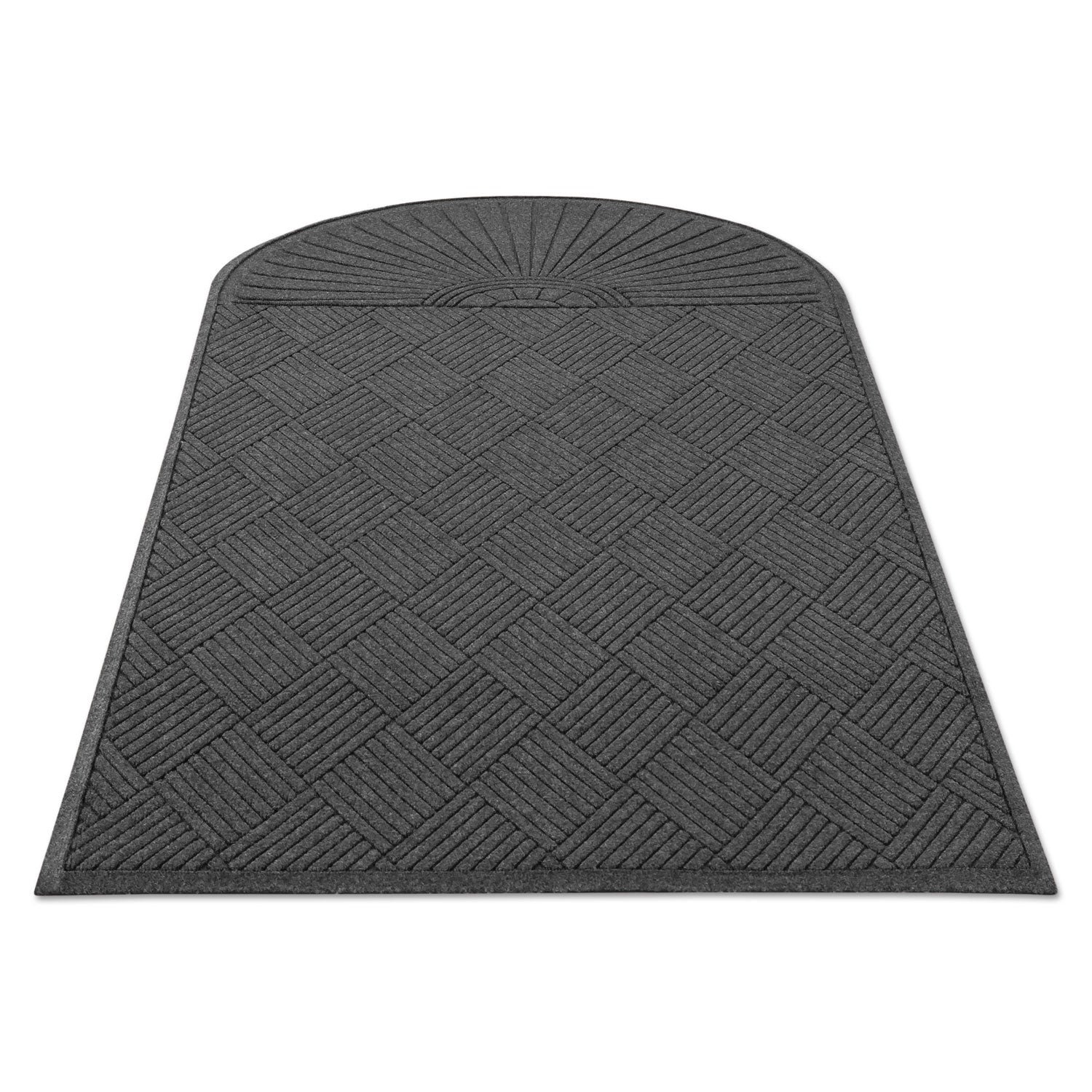 EcoGuard Diamond Floor Mat, Single Fan, 48 x 96, Charcoal - 