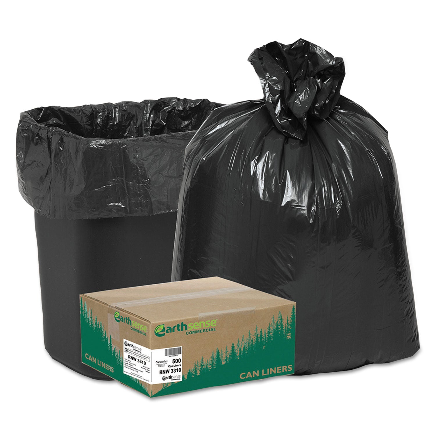 linear-low-density-recycled-can-liners-16-gal-085-mil-24-x-33-black-25-bags-roll-20-rolls-carton_wbirnw3310 - 1