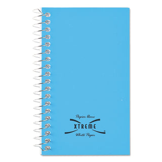 Paper Blanc Xtreme White Wirebound Memo Books, Narrow Rule, Randomly Assorted Cover Color, (60) 5 x 3 Sheets