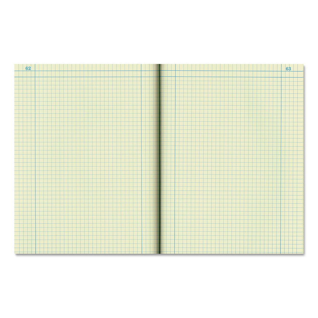 Computation Notebook, Quadrille Rule (4 sq/in), Brown Cover, (75) 11.75 x 9.25 Sheets