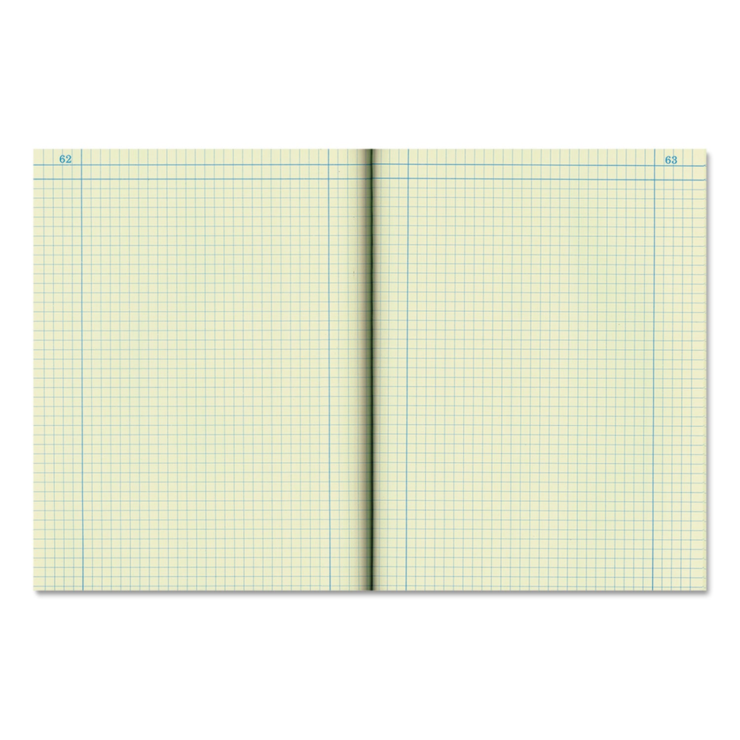 Computation Notebook, Quadrille Rule (4 sq/in), Brown Cover, (75) 11.75 x 9.25 Sheets