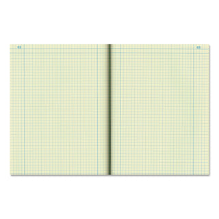 Computation Notebook, Quadrille Rule (4 sq/in), Brown Cover, (75) 11.75 x 9.25 Sheets