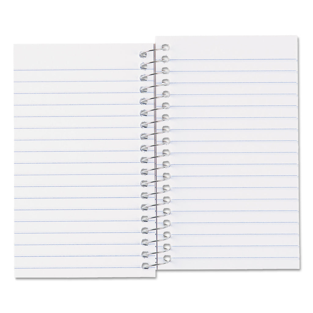 Paper Blanc Xtreme White Wirebound Memo Books, Narrow Rule, Randomly Assorted Cover Color, (60) 5 x 3 Sheets
