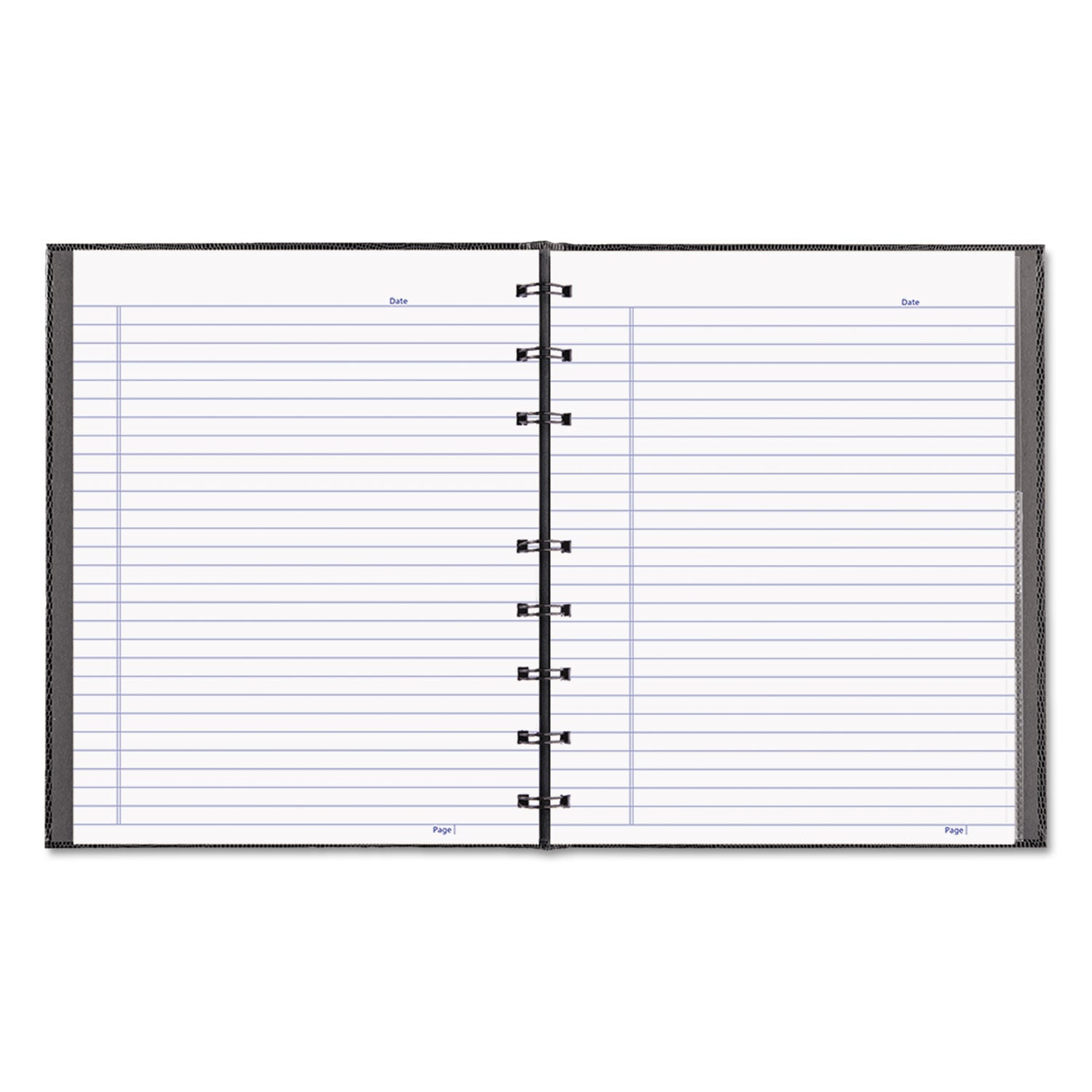 NotePro Notebook, 1-Subject, Narrow Rule, Black Cover, (75) 9.25 x 7.25 Sheets - 