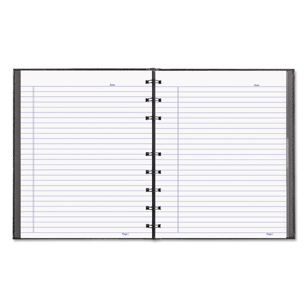 NotePro Notebook, 1-Subject, Narrow Rule, Black Cover, (75) 9.25 x 7.25 Sheets
