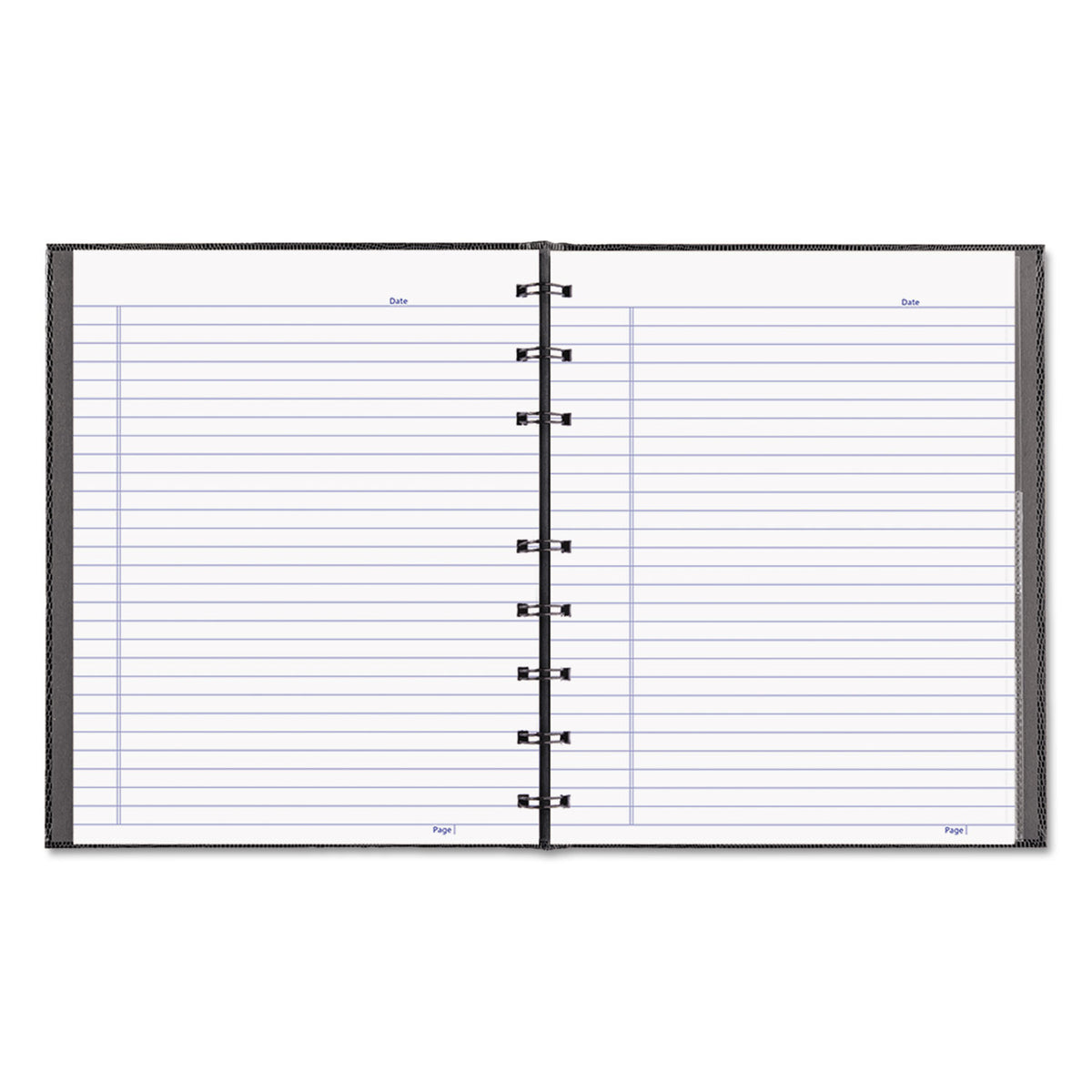 NotePro Notebook, 1-Subject, Narrow Rule, Black Cover, (75) 9.25 x 7.25 Sheets
