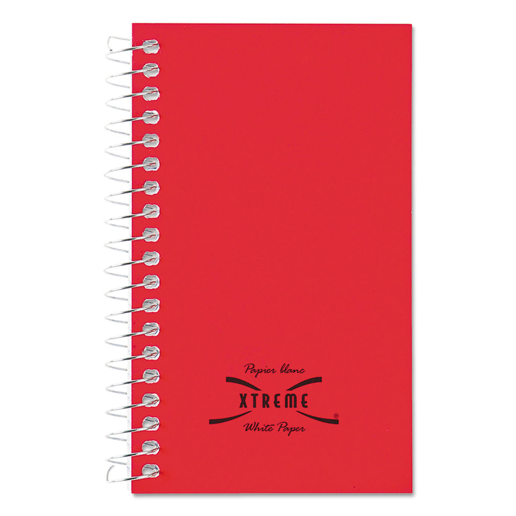 Paper Blanc Xtreme White Wirebound Memo Books, Narrow Rule, Randomly Assorted Cover Color, (60) 5 x 3 Sheets