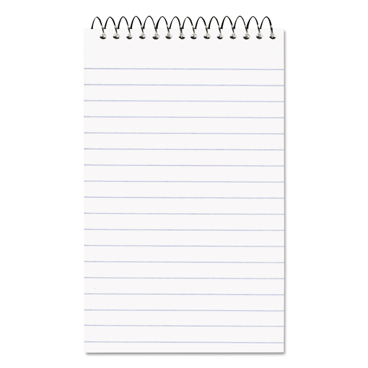Paper Blanc Xtreme White Wirebound Memo Pads, Narrow Rule, Randomly Assorted Cover Colors, 60 White 3 x 5 Sheets