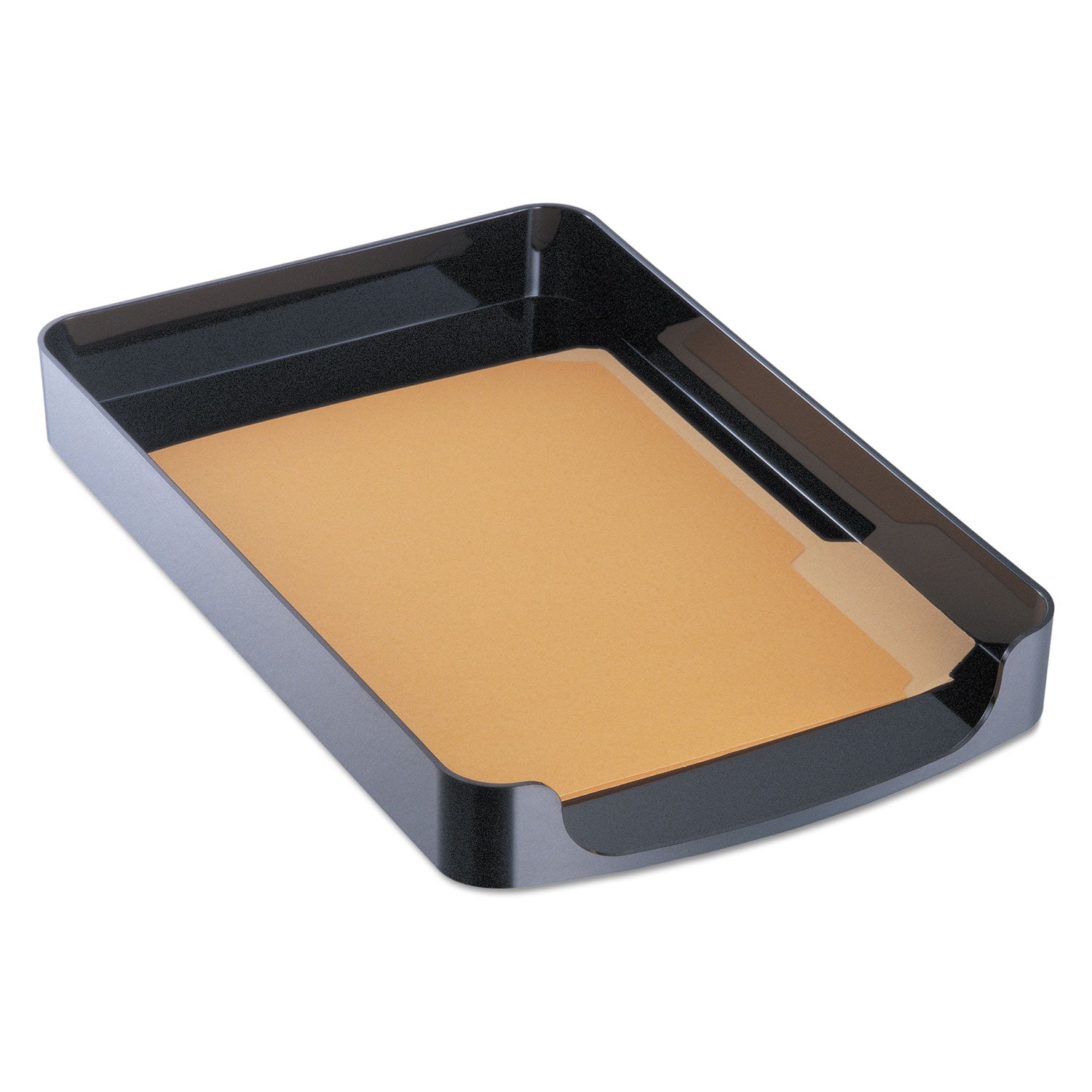 2200 Series Front-Loading Desk Tray, 1 Section, Legal Size Files, 10.25" x 15.38" x 2", Black - 