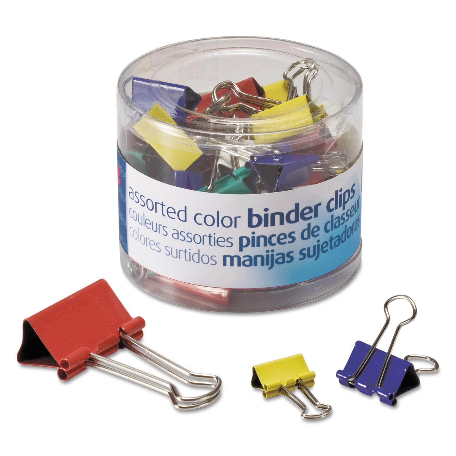 Officemate Binder Clips - Medium - 1 / Pack - Assorted