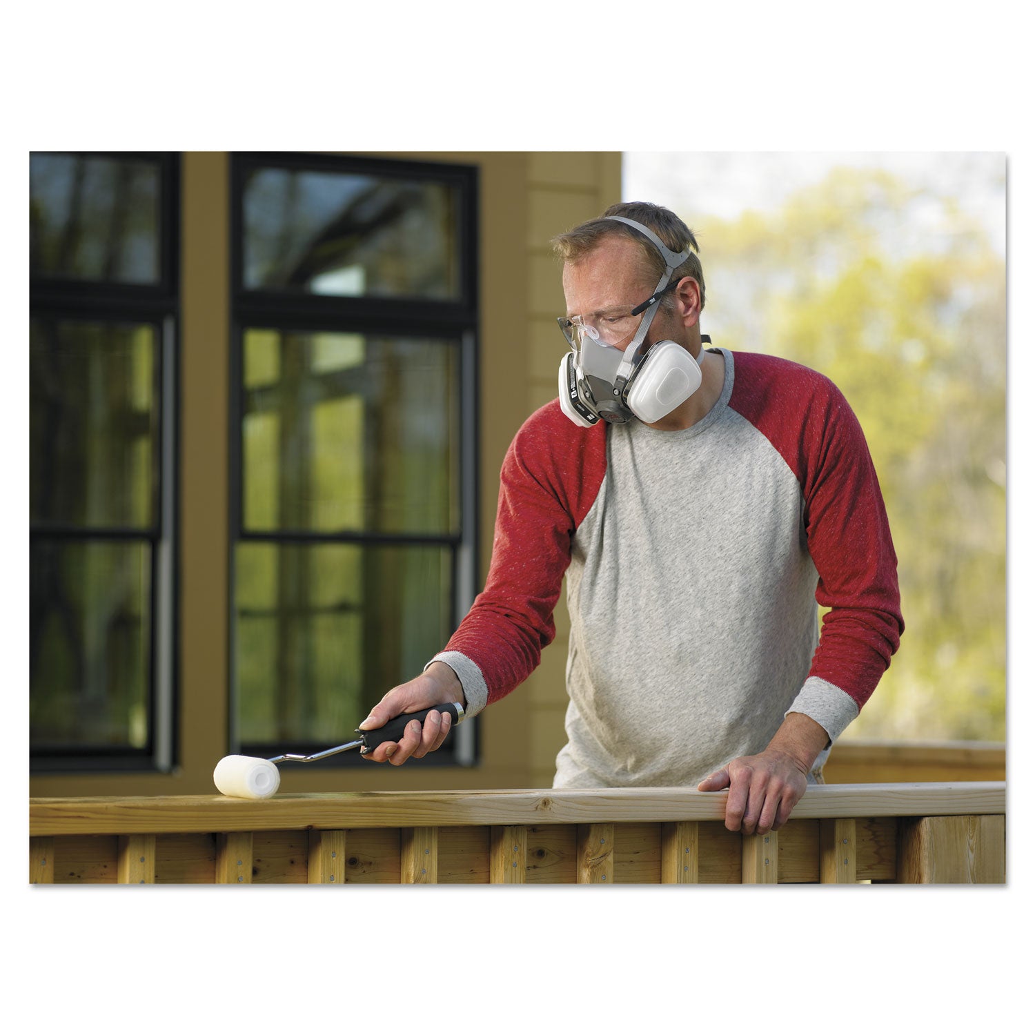 Half Facepiece Paint Spray/Pesticide Respirator, Large - 3