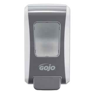 Gojo Push-Style FMX-20 Foam Soap Dispenser - 2.11 quart Capacity - Durable, Rugged, Wall Mountable, Easy-to-load - White, Gray