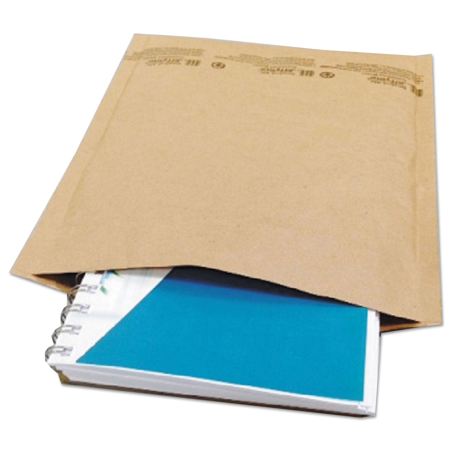 natural-self-seal-cushioned-mailer-#2-barrier-bubble-air-cell-cushion-self-adhesive-closure-85-x-12-kraft-100-carton_unv62163 - 1