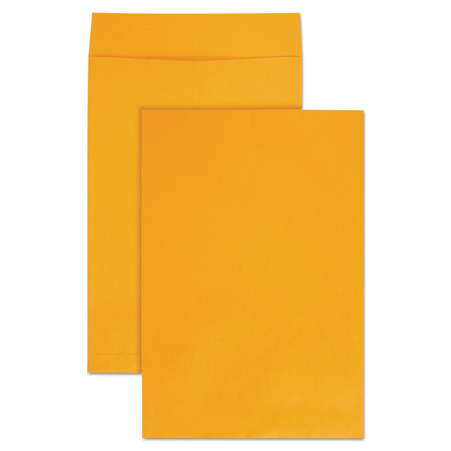 Jumbo Size Kraft Envelope, Cheese Blade Flap, Fold-Over Closure, 12.5 x 18.5, Brown Kraft, 25/Pack - 