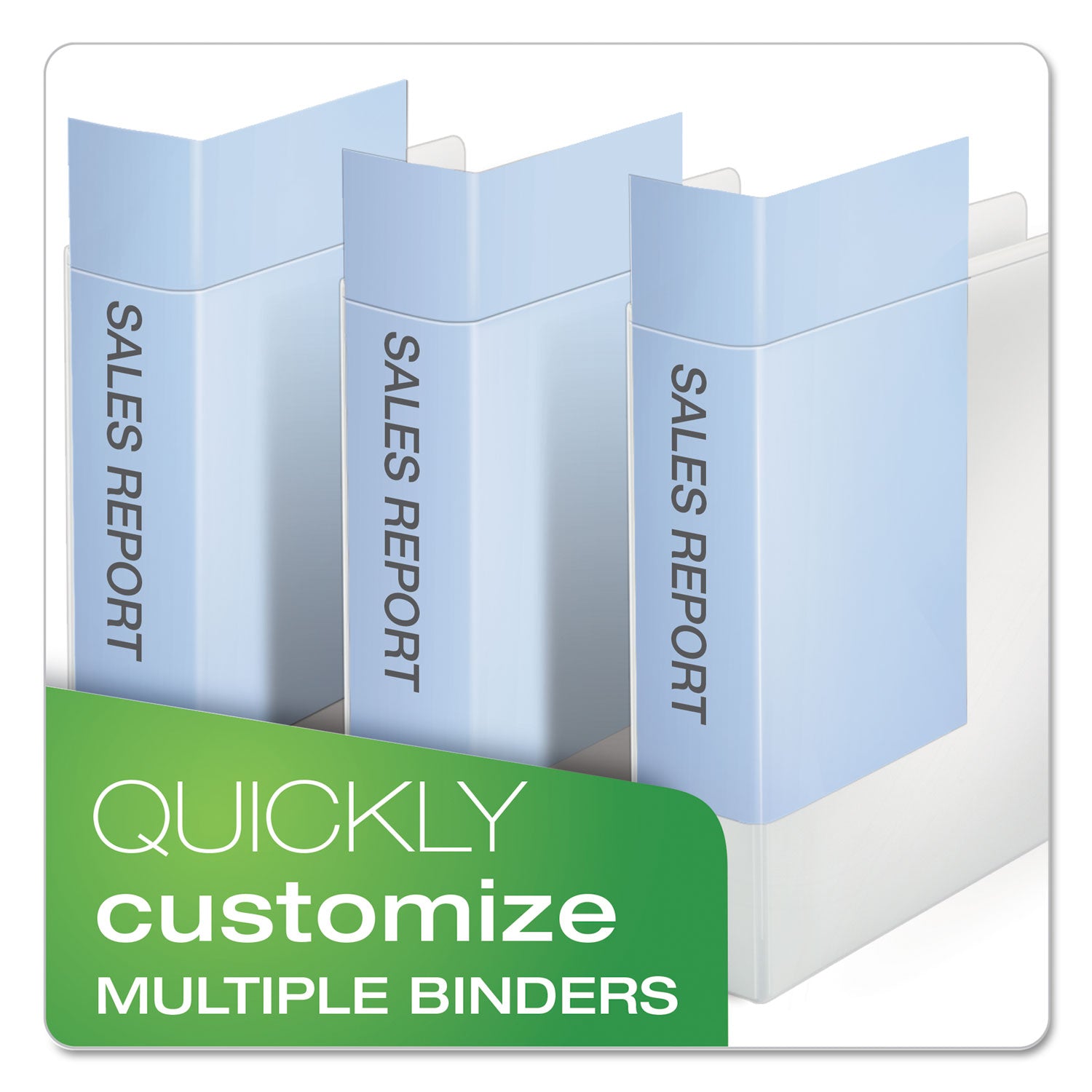 Speedy XtraLife Non-Stick Locking Slant-D Ring Binder, 3 Rings, 1" Capacity, 11 x 8.5, White - 