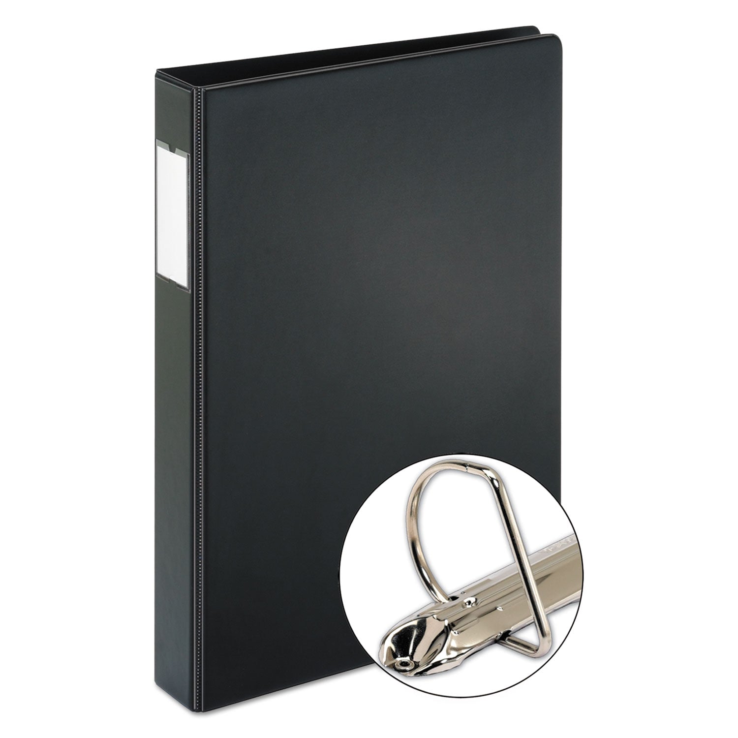 Legal Slant D Ring Binder, 3 Rings, 1" Capacity, 14 x 8.5, Black - 