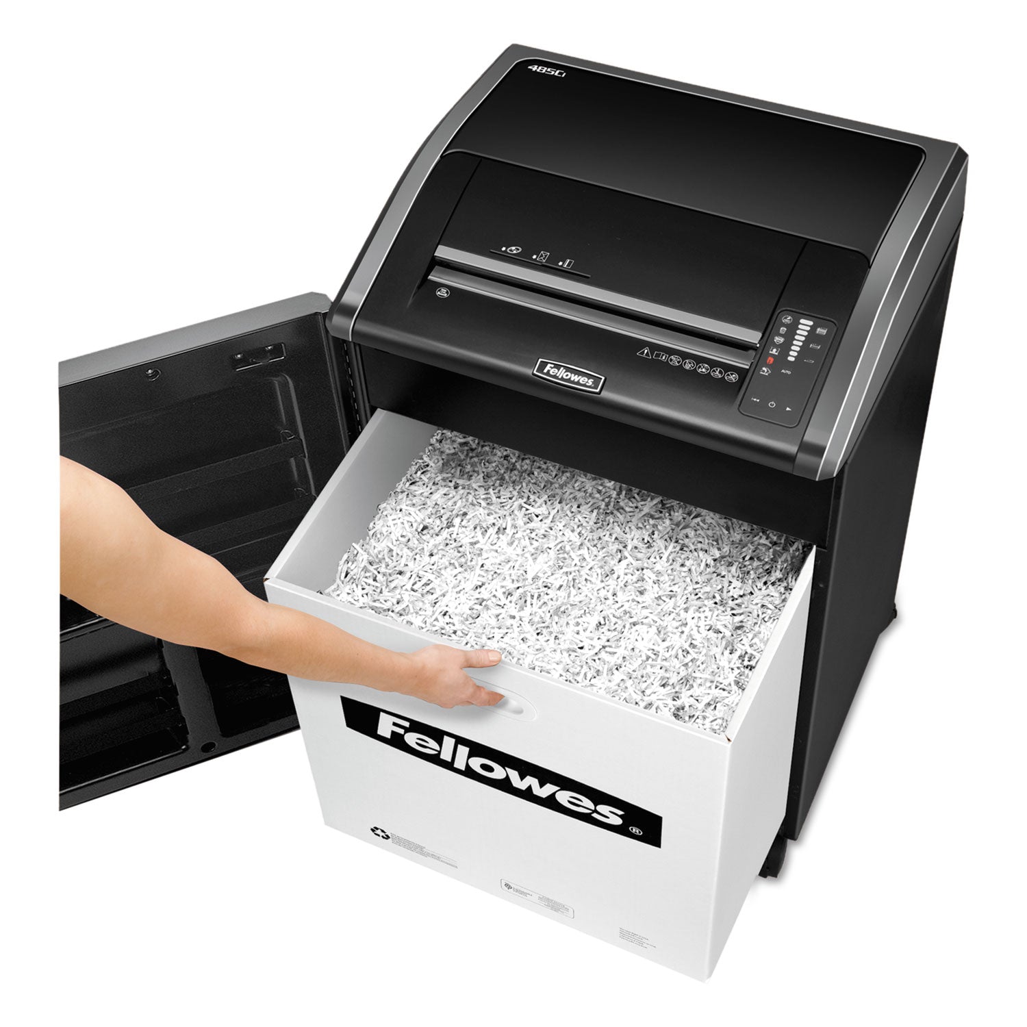 Powershred 485i 100% Jam Proof Strip-Cut Shredder, 38 Manual Sheet Capacity, TAA Compliant - 