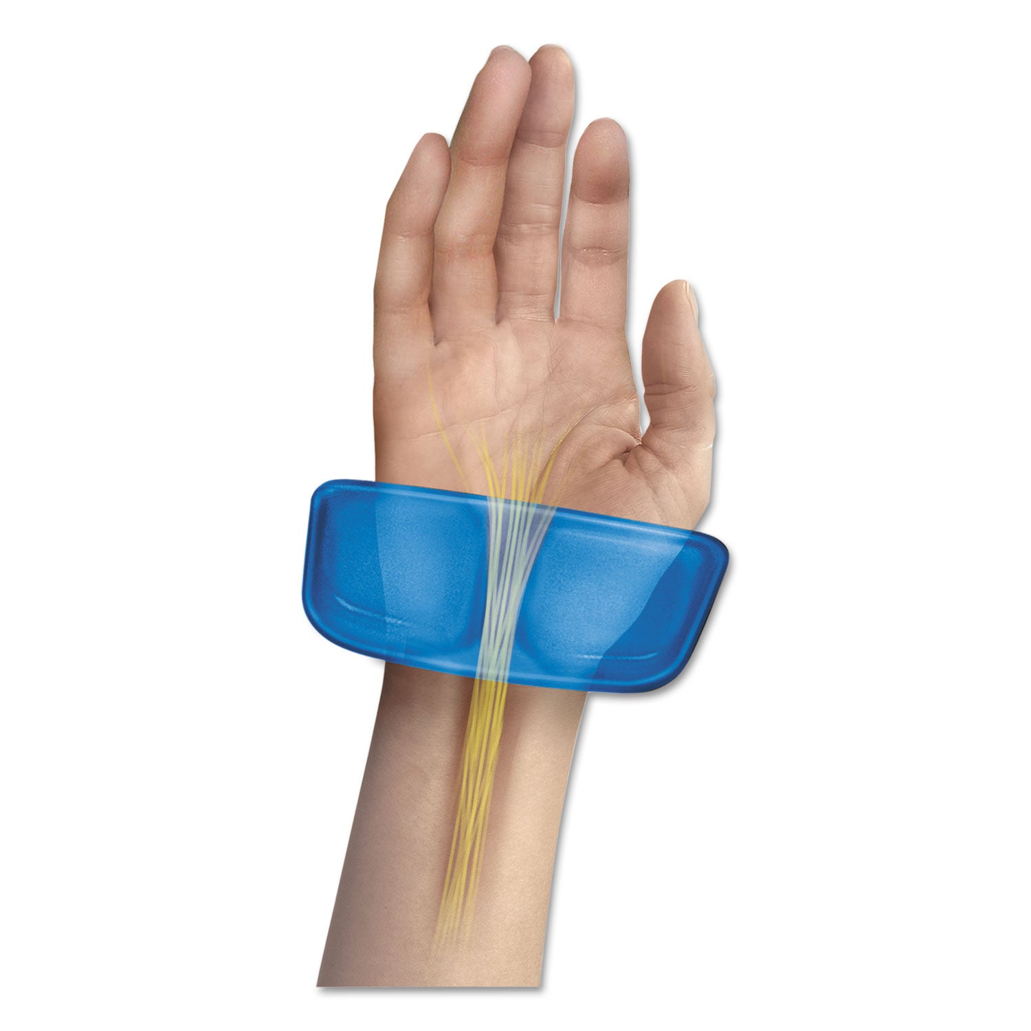 Gel Keyboard Palm Support, 18.25 x 3.37, Blue - 