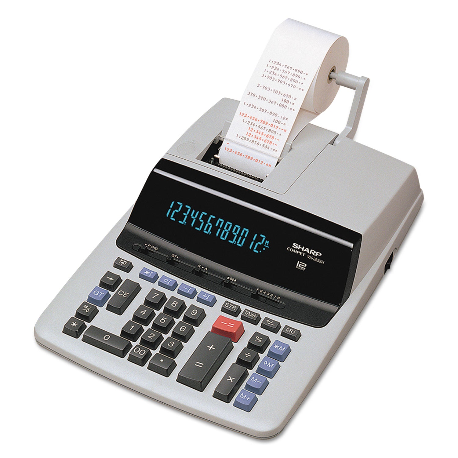 VX2652H Two-Color Printing Calculator, Black/Red Print, 4.8 Lines/Sec - 