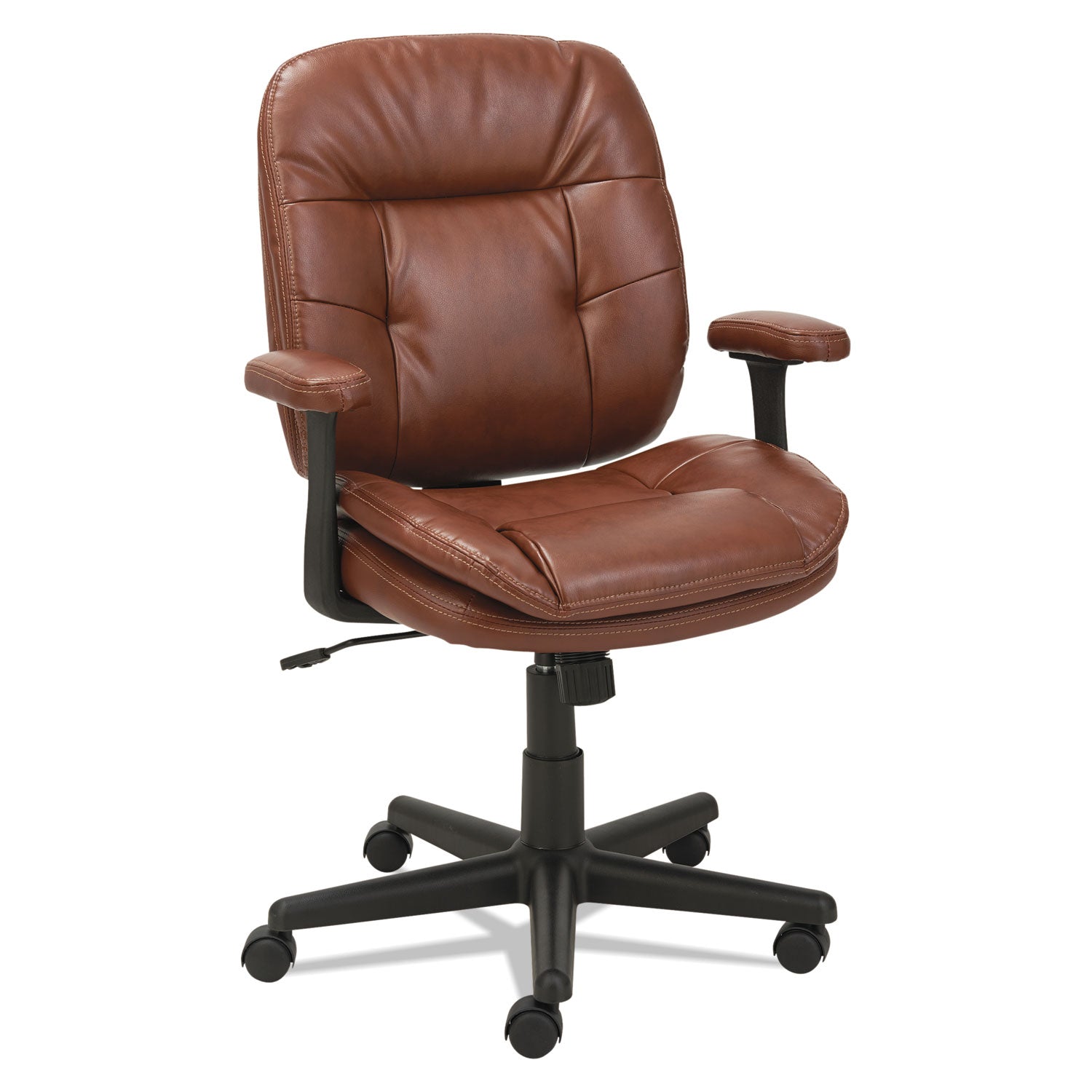 swivel-tilt-bonded-leather-task-chair-supports-250-lb-1693-to-2067-seat-height-chestnut-brown-seat-back-black-base_oifst4859 - 2