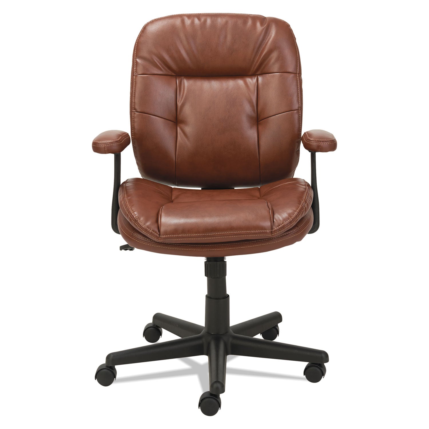 swivel-tilt-bonded-leather-task-chair-supports-250-lb-1693-to-2067-seat-height-chestnut-brown-seat-back-black-base_oifst4859 - 1