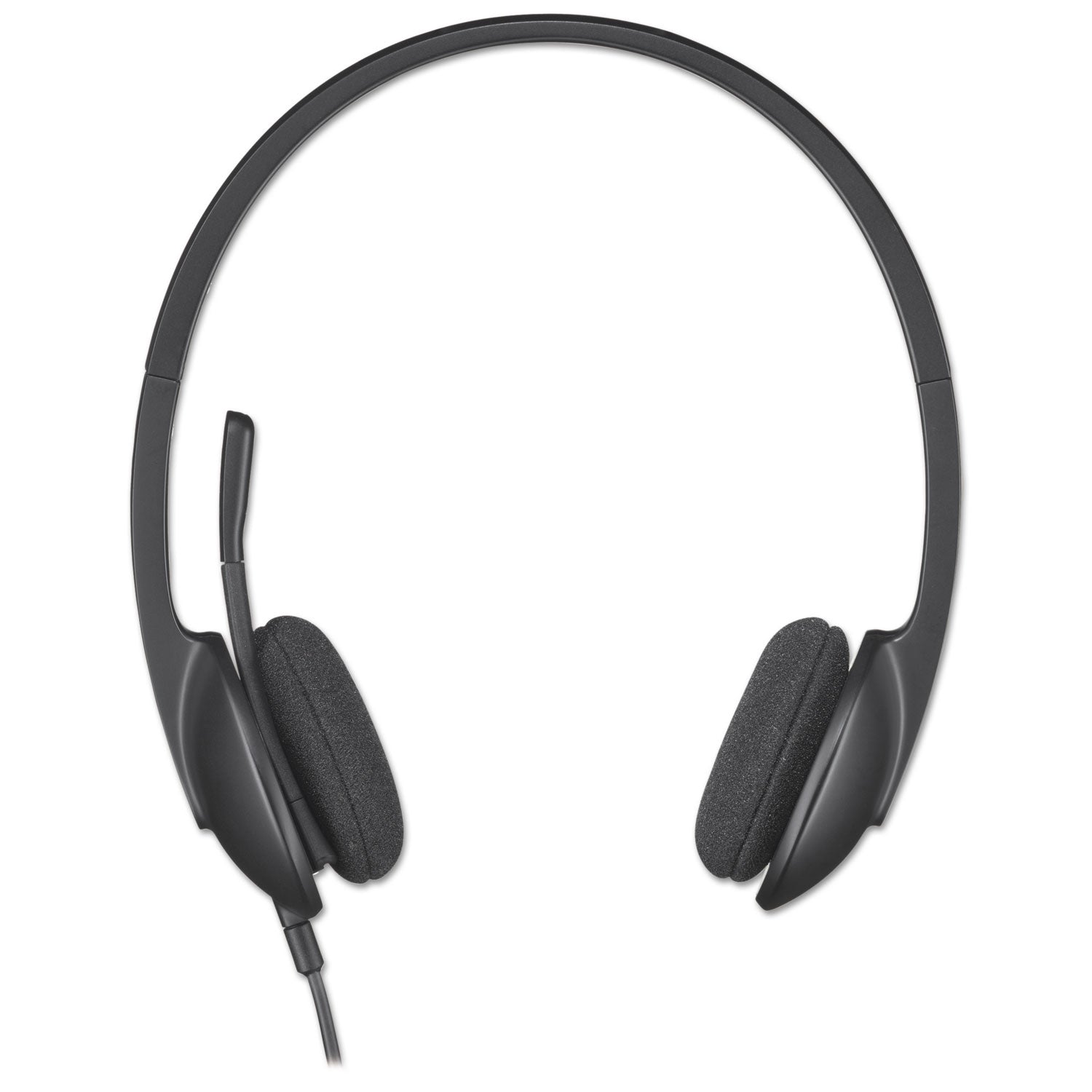 H340 Binaural Over The Head Corded Headset, Black - 