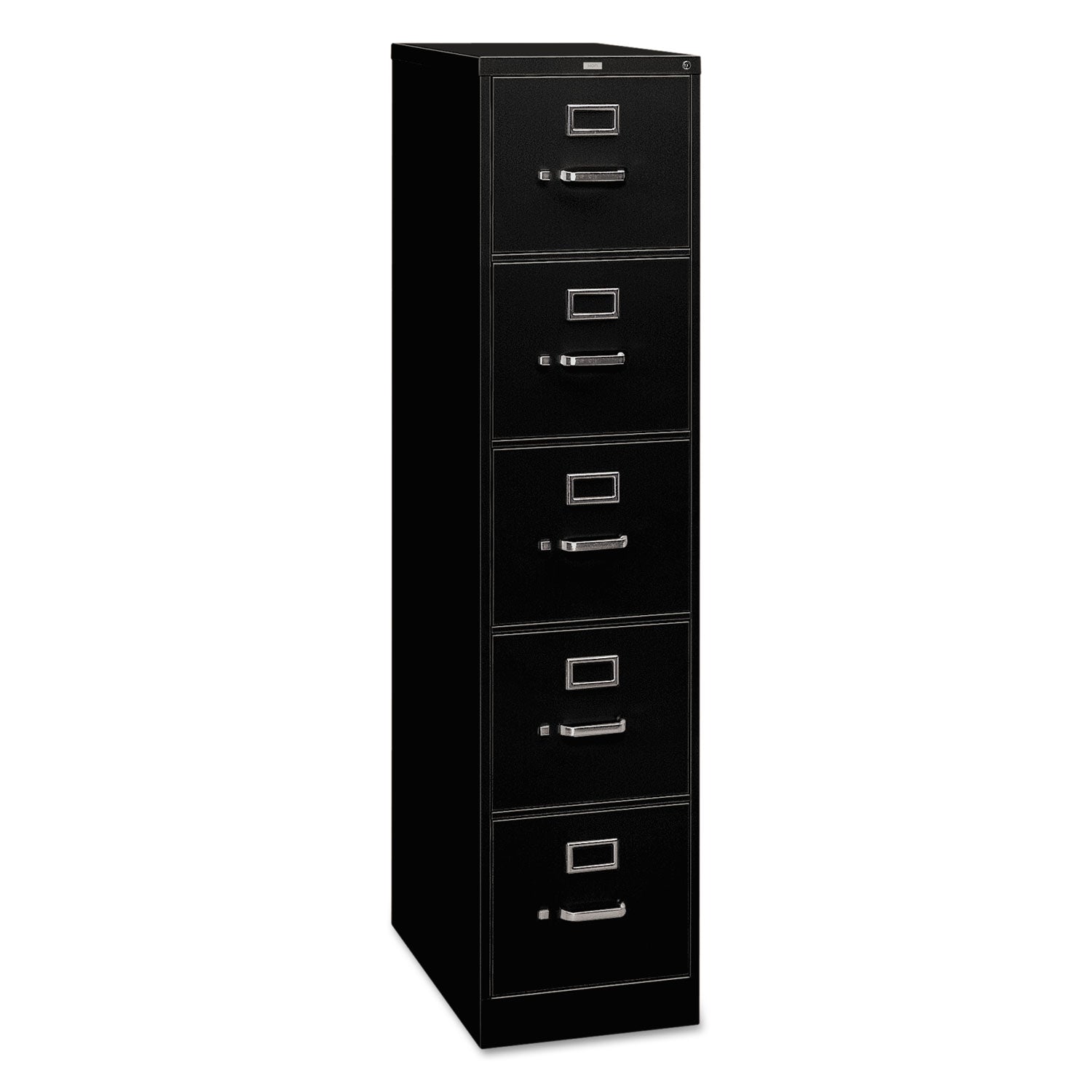 310 Series Vertical File, 5 Letter-Size File Drawers, Black, 15" x 26.5" x 60 - 