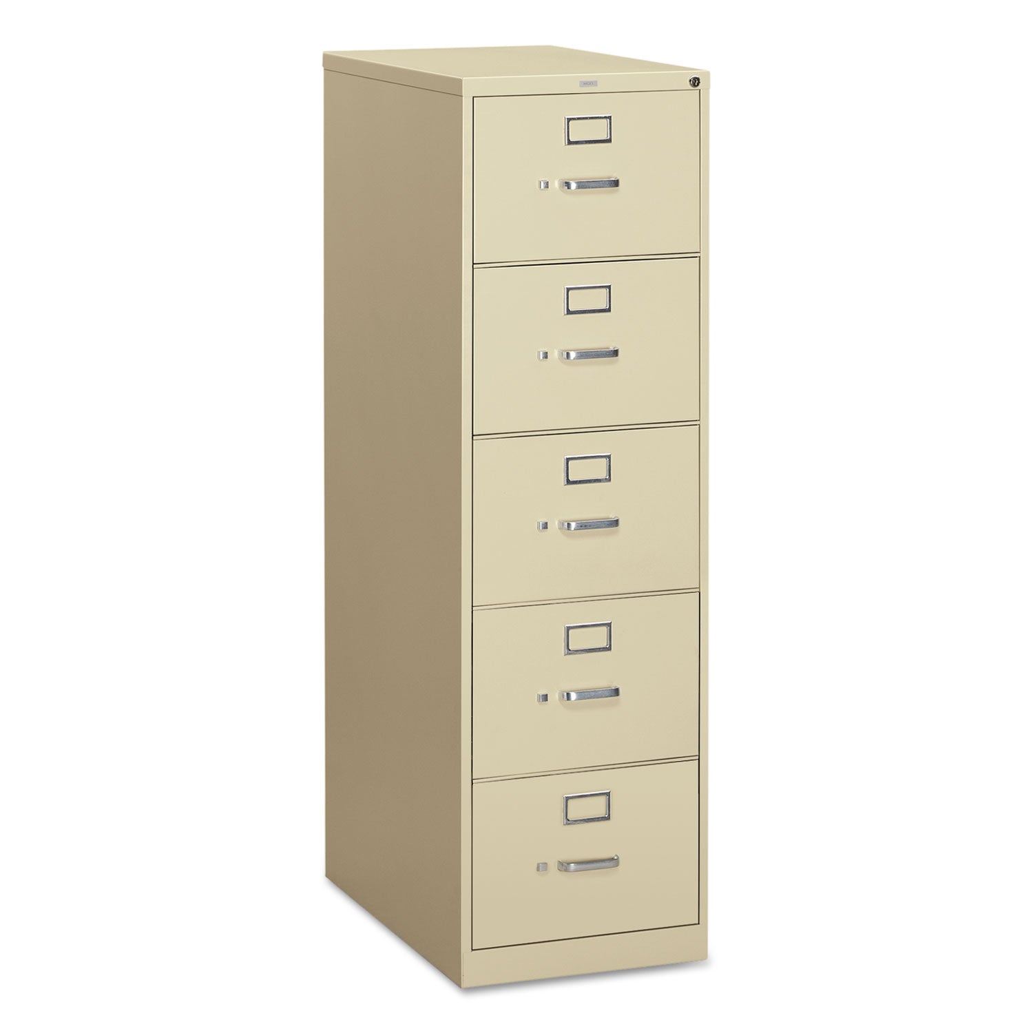 310 Series Vertical File, 5 Legal-Size File Drawers, Putty, 18.25" x 26.5" x 60 - 