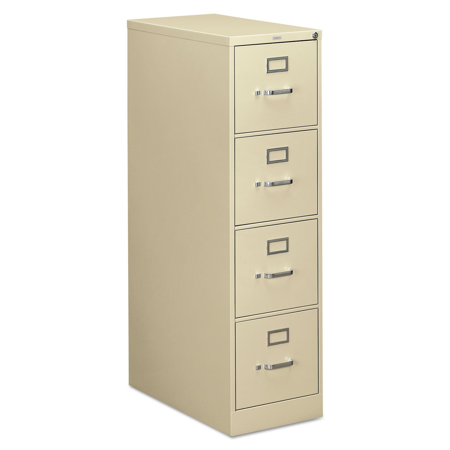 310 Series Vertical File, 4 Letter-Size File Drawers, Putty, 15" x 26.5" x 52 - 