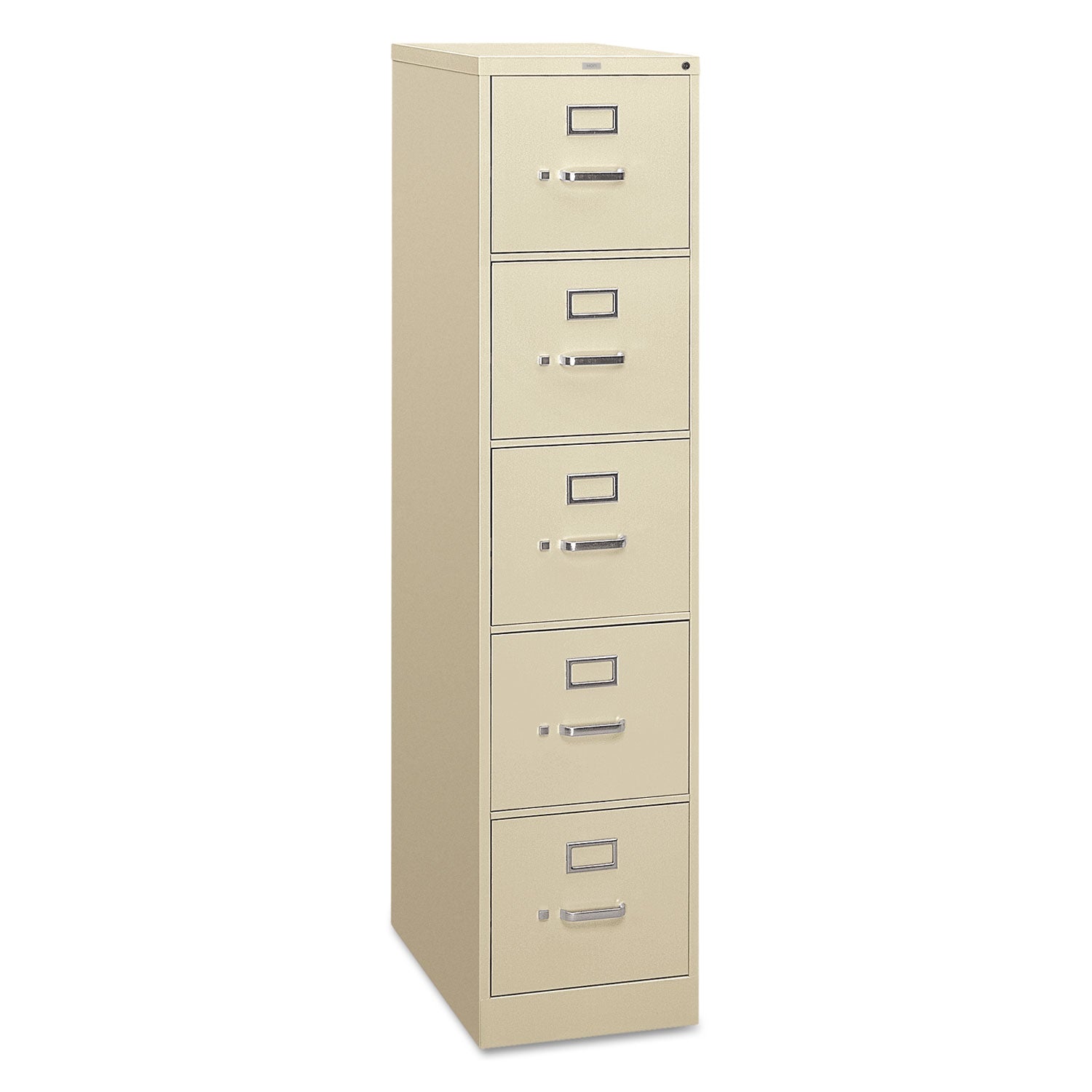 310 Series Vertical File, 5 Letter-Size File Drawers, Putty, 15" x 26.5" x 60 - 