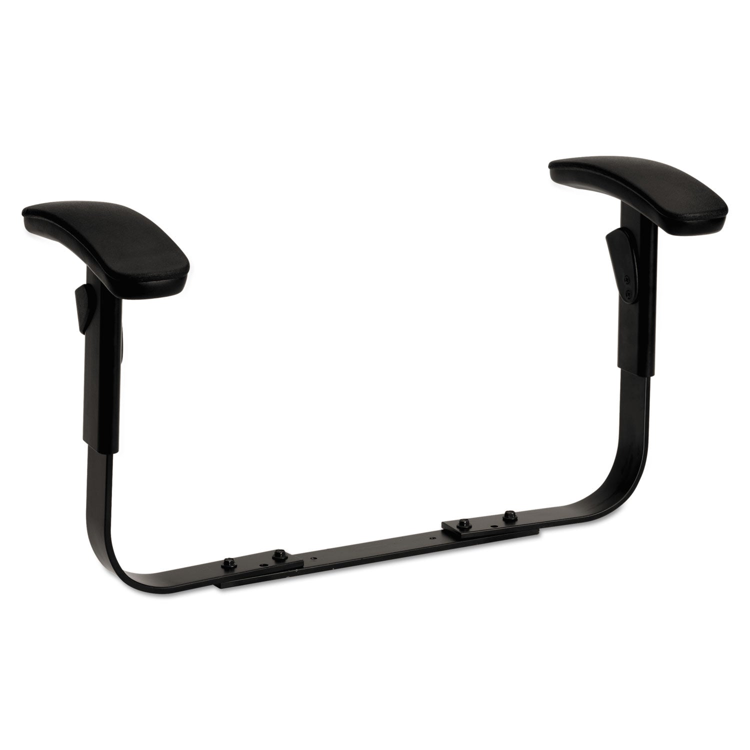 Optional Height-Adjustable T-Arms for HON ComforTask Series Swivel Task Chairs, Black, 2/Set - 