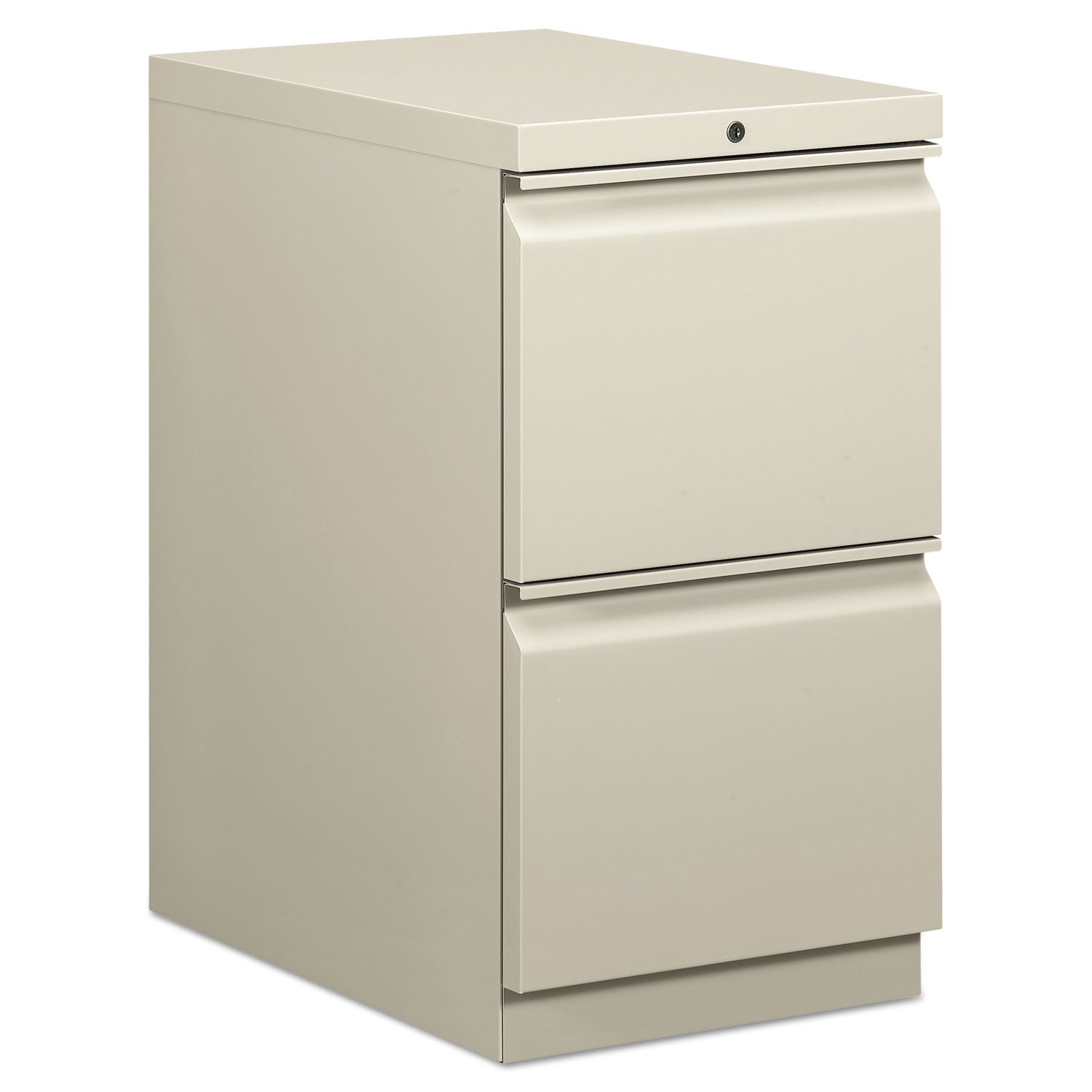 Brigade Mobile Pedestal, Left or Right, 2 Letter-Size File Drawers, Light Gray, 15" x 22.88" x 28 - 