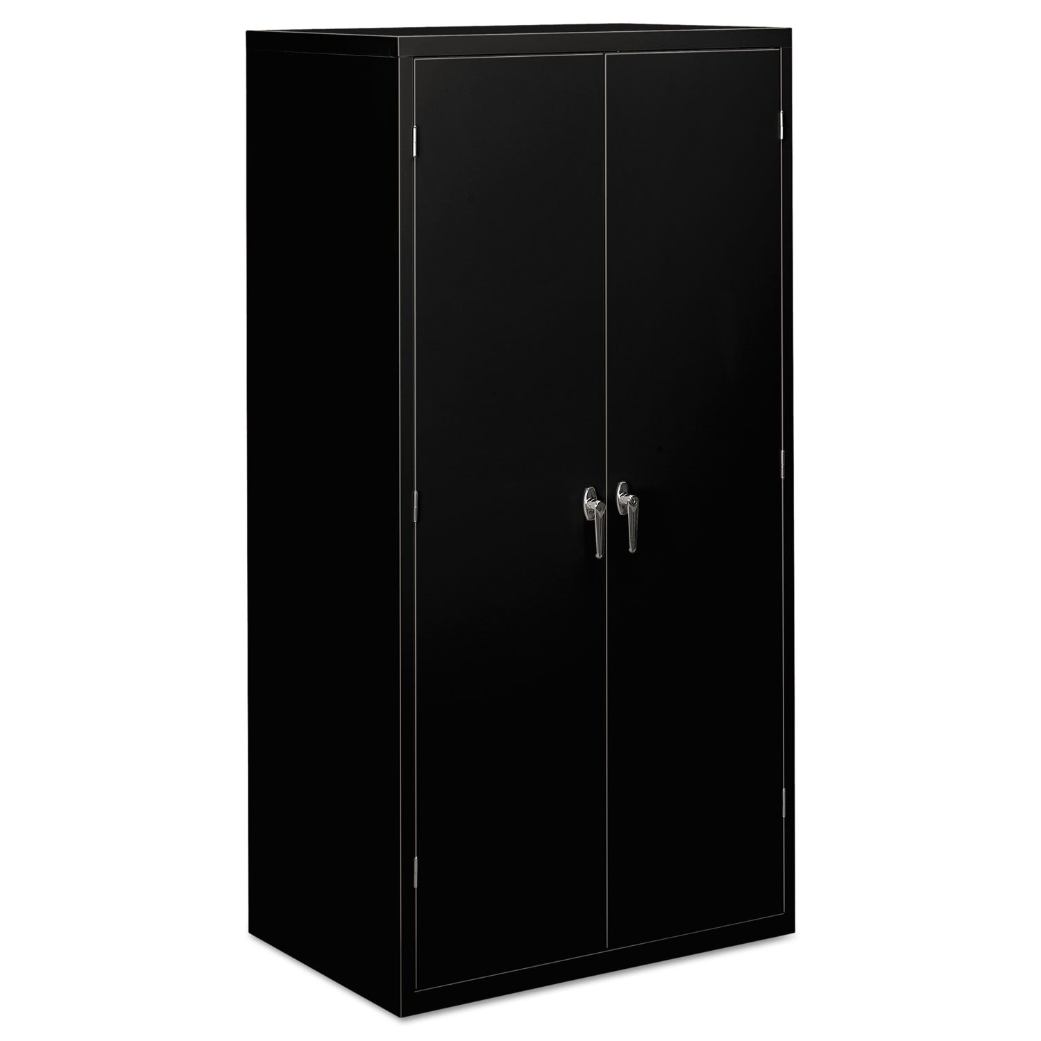 Assembled Storage Cabinet, 36w x 24.25d x 71.75h, Black - 