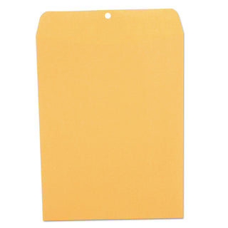 Kraft Clasp Envelope, 28 lb Bond Weight Kraft, #97, Square Flap, Clasp/Gummed Closure, 10 x 13, Brown Kraft, 100/Box - 