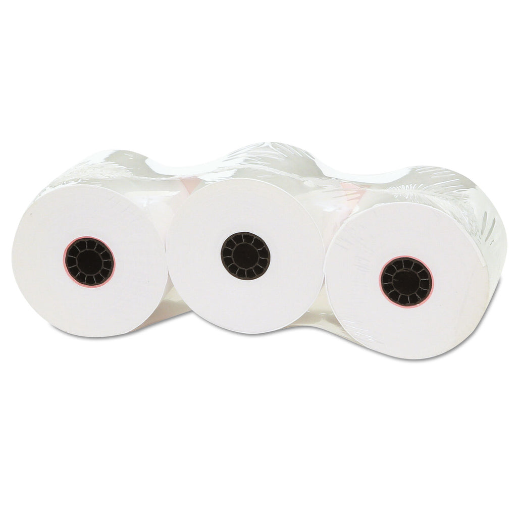 Impact and Inkjet Print Bond Paper Rolls, 0.5" Core, 2.25" x 150 ft, White, 3/Pack - 