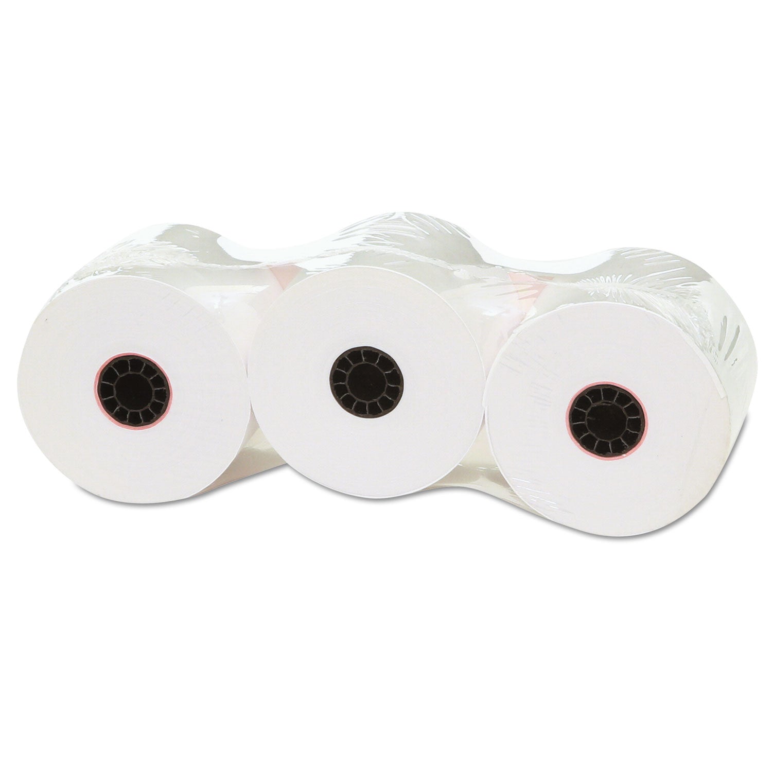 Impact and Inkjet Print Bond Paper Rolls, 0.5" Core, 2.25" x 150 ft, White, 3/Pack - 