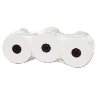 Impact and Inkjet Print Bond Paper Rolls, 0.5" Core, 2.25" x 150 ft, White, 3/Pack - 