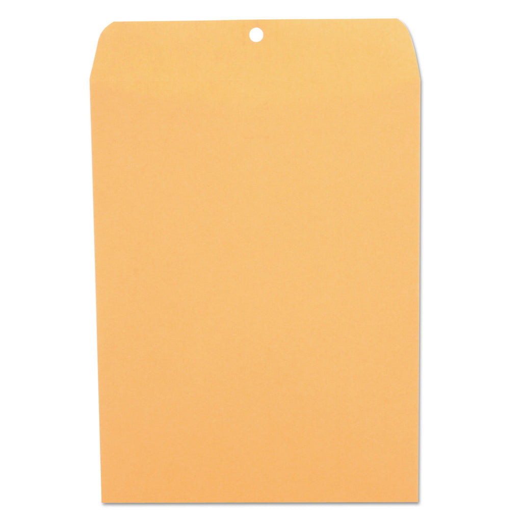 Kraft Clasp Envelope, #90, Square Flap, Clasp/Gummed Closure, 9 x 12, Brown Kraft, 100/Box - 