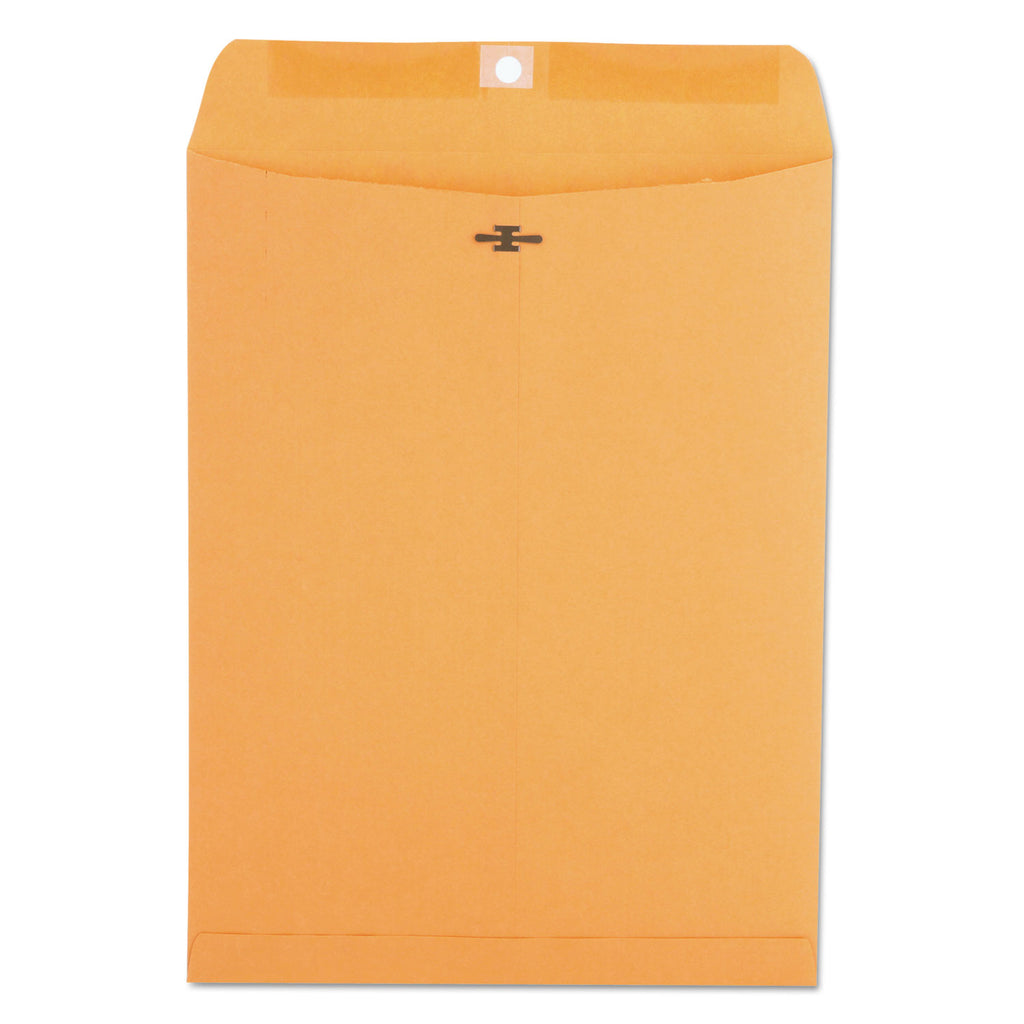 Kraft Clasp Envelope, #93, Square Flap, Clasp/Gummed Closure, 9.5 x 12.5, Brown Kraft, 100/Box - 