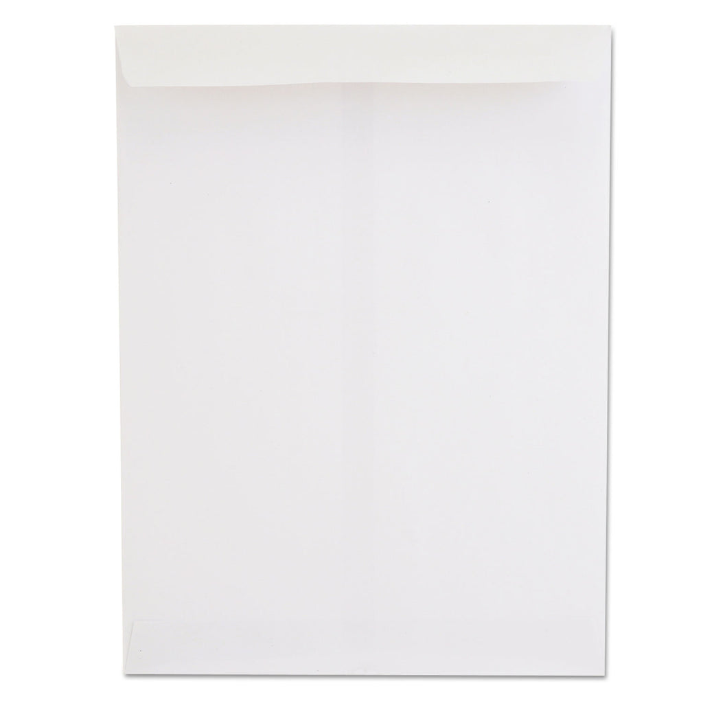 Catalog Envelope, 24 lb Bond Weight Paper, #10 1/2, Square Flap, Gummed Closure, 9 x 12, White, 250/Box - 