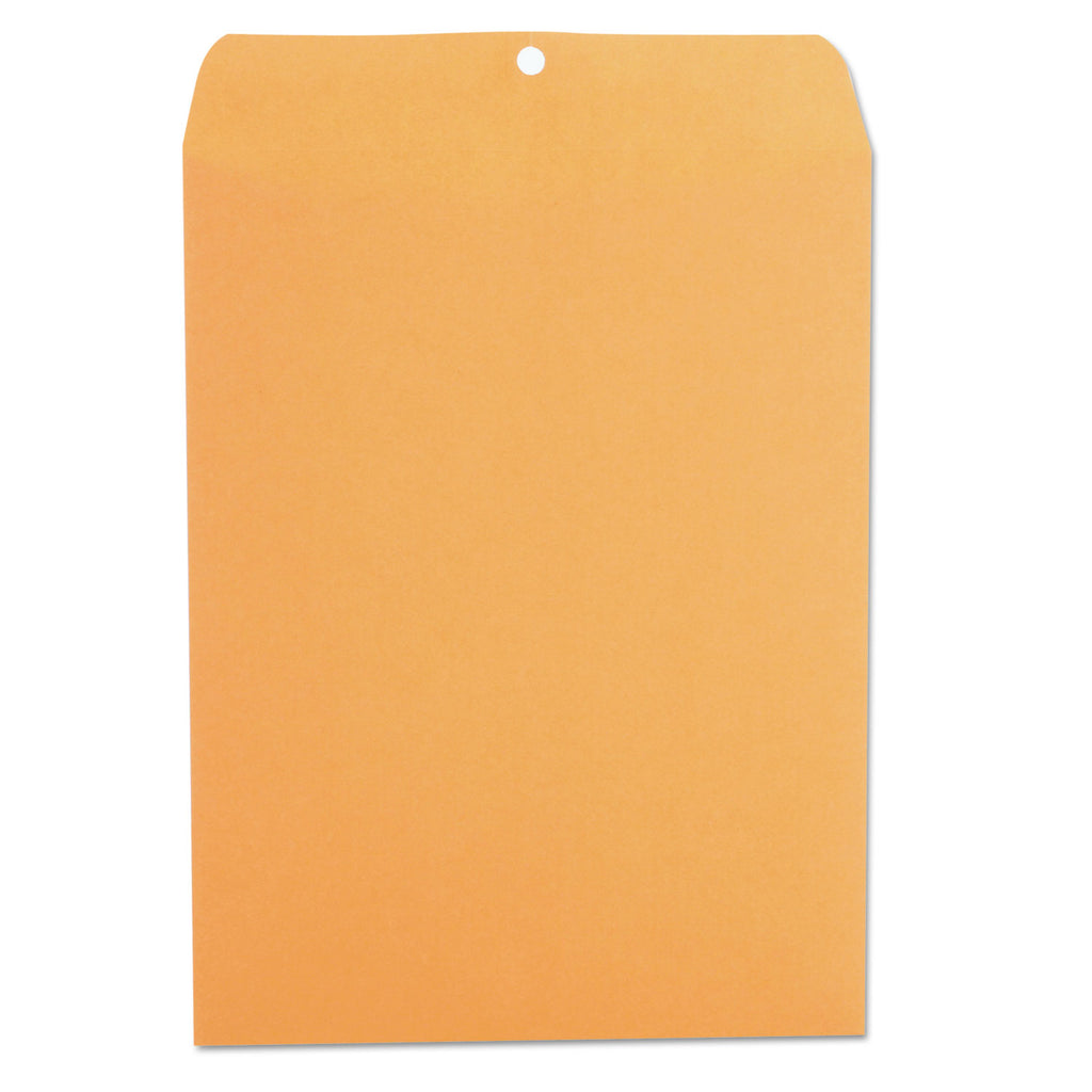 Kraft Clasp Envelope, #93, Square Flap, Clasp/Gummed Closure, 9.5 x 12.5, Brown Kraft, 100/Box