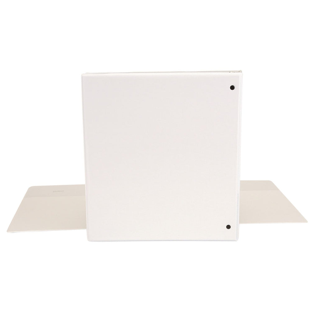 Economy Round Ring View Binder, 3 Rings, 1" Capacity, 11 x 8.5, White