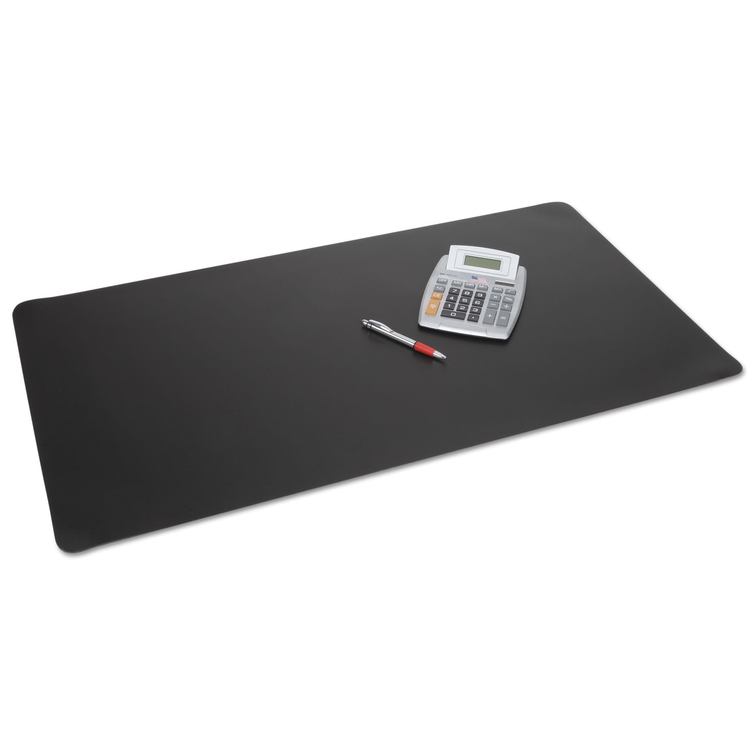 Rhinolin II Desk Pad with Antimicrobial Protection, 24 x 17, Black - 