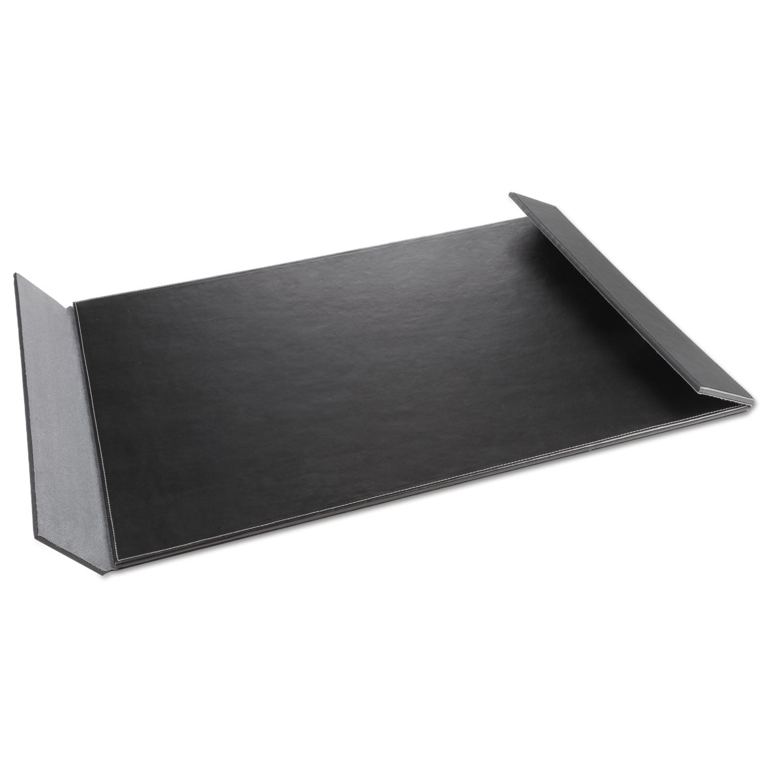 Monticello Desk Pad, with Fold-Out Sides, 24 x 19, Black - 