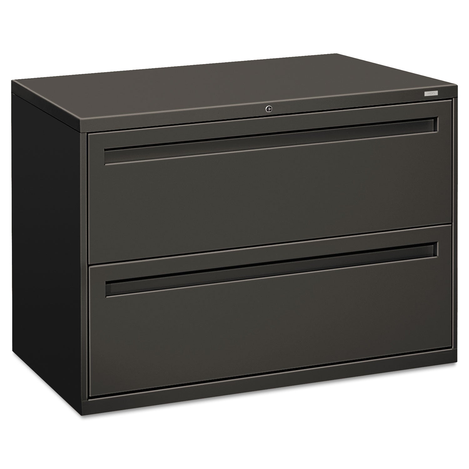 Brigade 700 Series Lateral File, 2 Legal/Letter-Size File Drawers, Charcoal, 42" x 18" x 28 - 