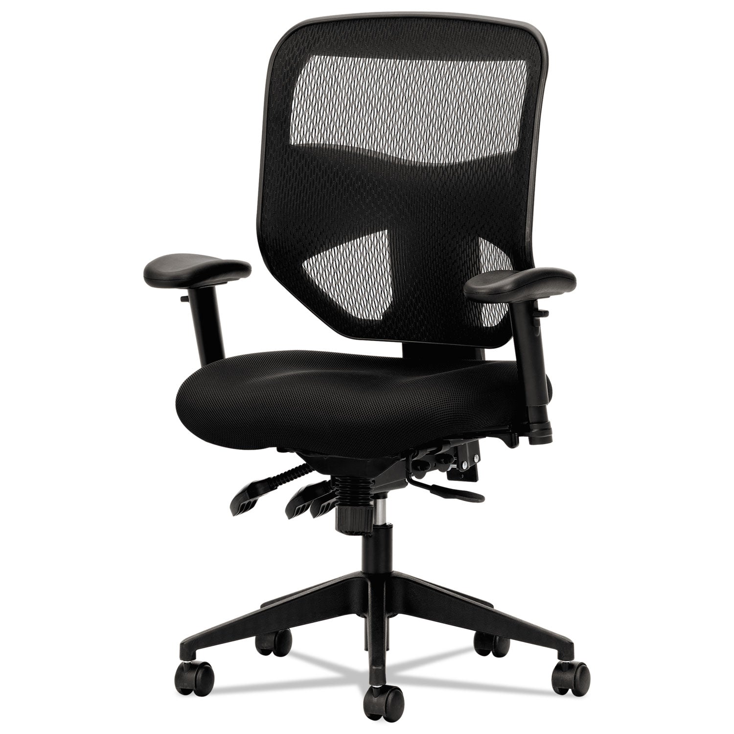 VL532 Mesh High-Back Task Chair, Supports Up to 250 lb, 17" to 20.5" Seat Height, Black