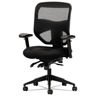 VL532 Mesh High-Back Task Chair, Supports Up to 250 lb, 17" to 20.5" Seat Height, Black