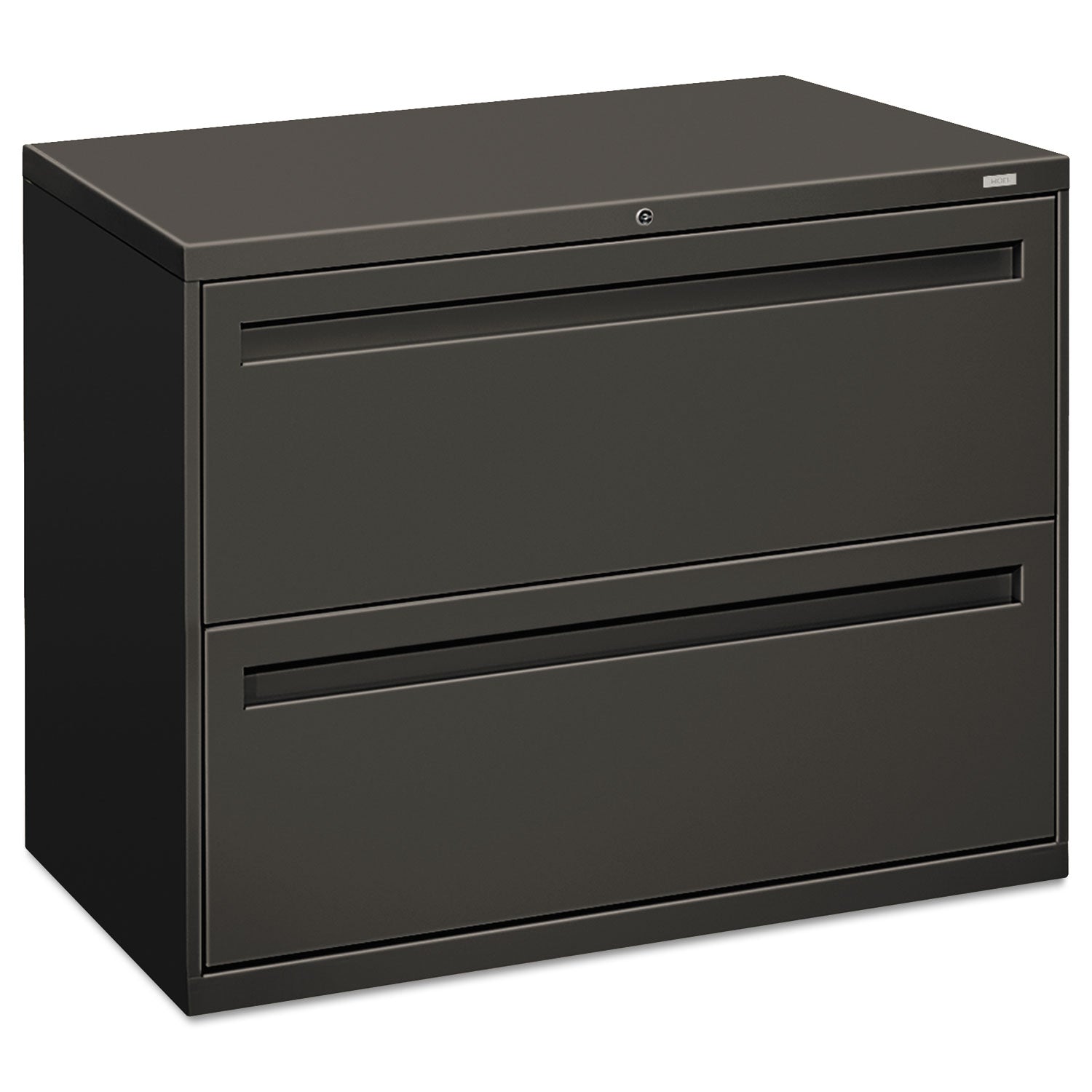 Brigade 700 Series Lateral File, 2 Legal/Letter-Size File Drawers, Charcoal, 36" x 18" x 28 - 
