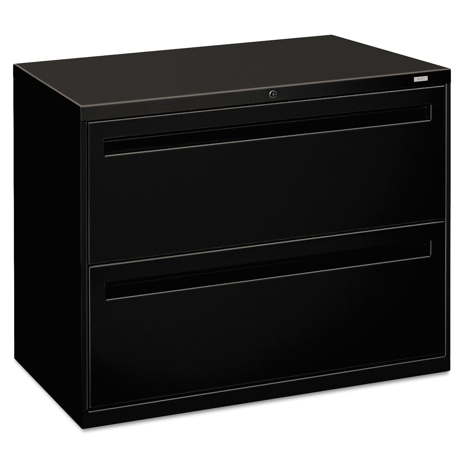 Brigade 700 Series Lateral File, 2 Legal/Letter-Size File Drawers, Black, 36" x 18" x 28